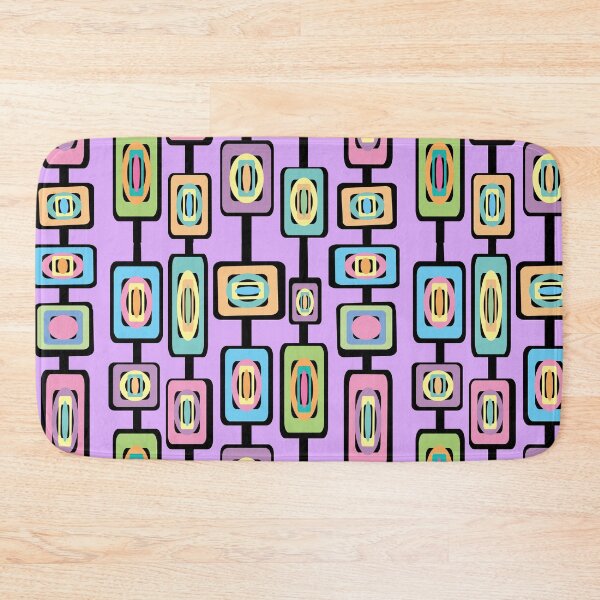 Item preview, Abstract squares in purple designed and sold by susanvarleyart.