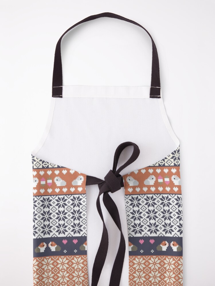 Alternate view of Guinea Pigs Christmas Sweater Pattern Apron