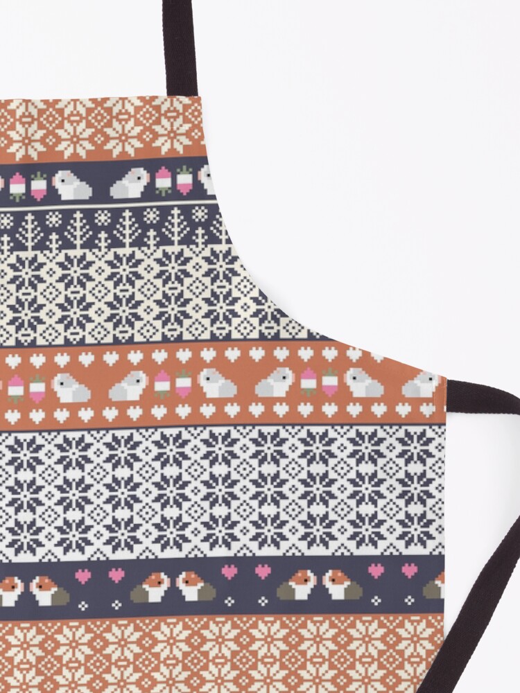 Alternate view of Guinea Pigs Christmas Sweater Pattern Apron