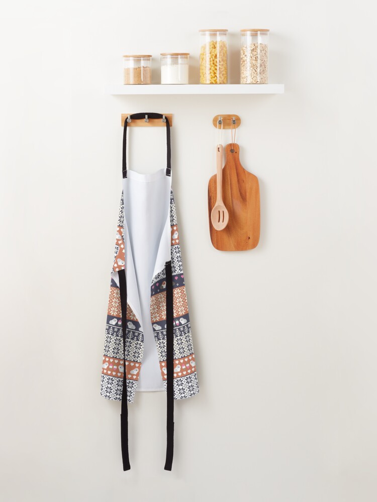 Alternate view of Guinea Pigs Christmas Sweater Pattern Apron