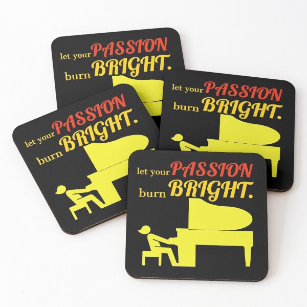 Item preview, let your passion burn bright. person playing piano designed and sold by doctors-apparel.