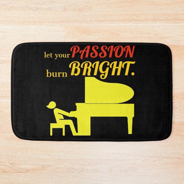 Item preview, let your passion burn bright. person playing piano designed and sold by doctors-apparel.