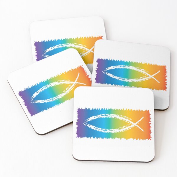 Item preview, Rainbow Jesus fish designed and sold by davetdesigns.