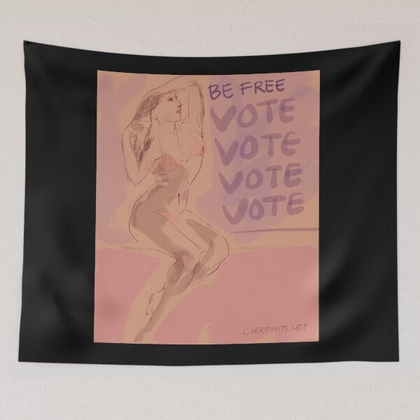 Item preview, Be Free. Vote! designed and sold by Susan R. Kirshenbaum.