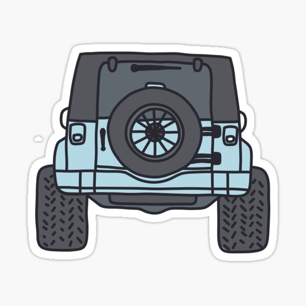 Blue Jeep Sticker