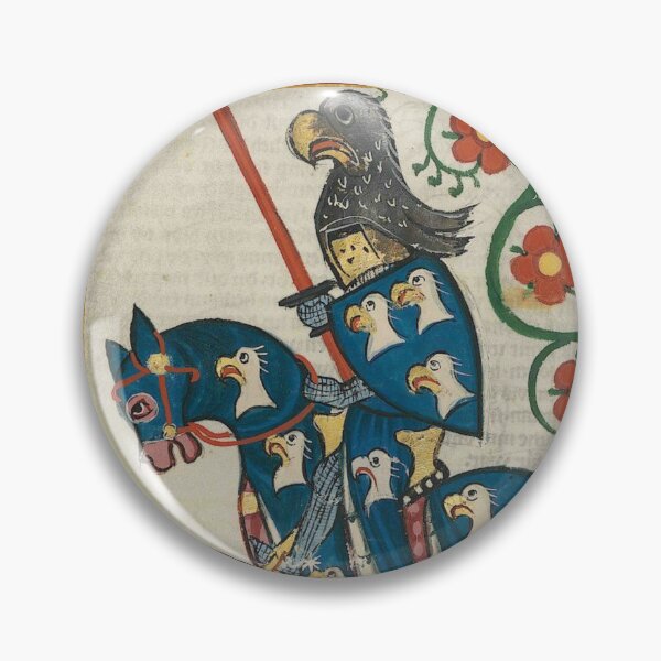 Item preview, The Blue Knight Medieval Illumination designed and sold by Erin Rado.