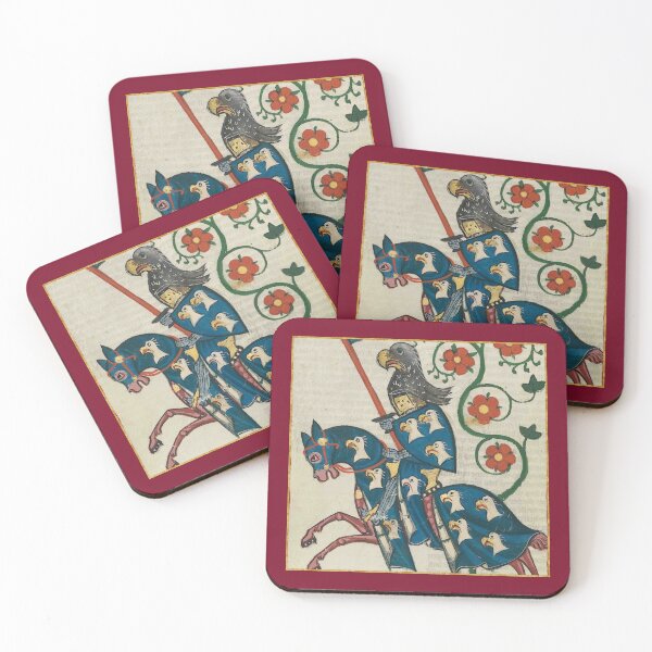Item preview, The Blue Knight Medieval Illumination designed and sold by Erin Rado.