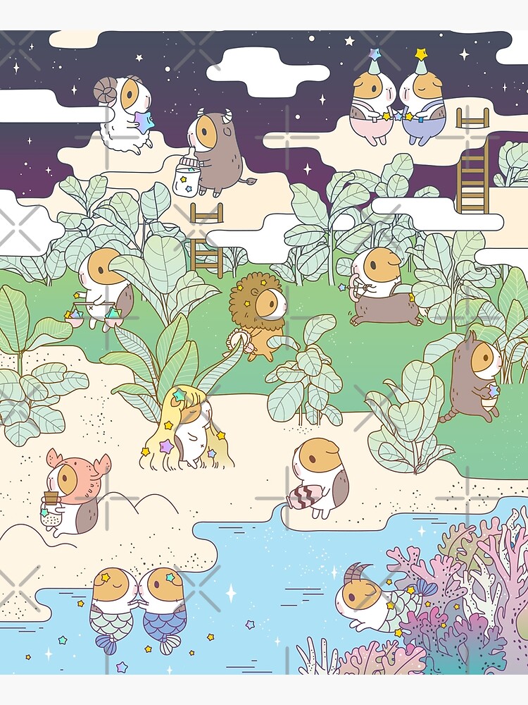 Bubu the Guinea pig Horoscope Land by Miri-Noristudio
