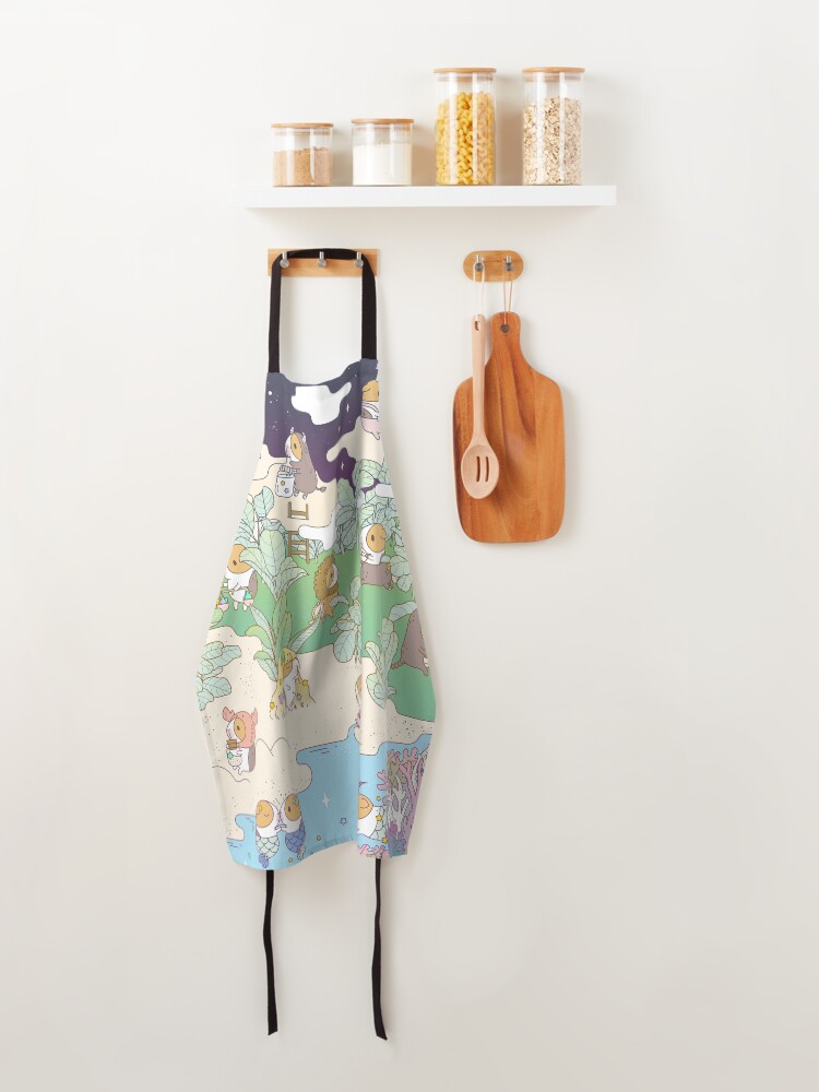 Alternate view of Bubu the Guinea pig Horoscope Land Apron