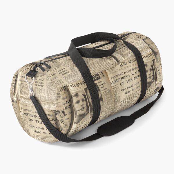 Item preview, Newspaper Print Pattern Armstrong Moon Landing Newspaper designed and sold by ravishdesigns.