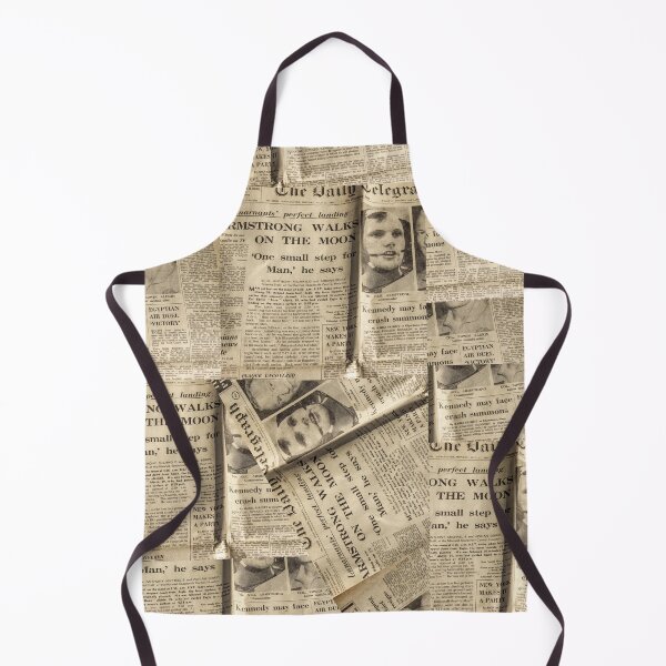 Item preview, Newspaper Print Pattern Armstrong Moon Landing Newspaper designed and sold by ravishdesigns.
