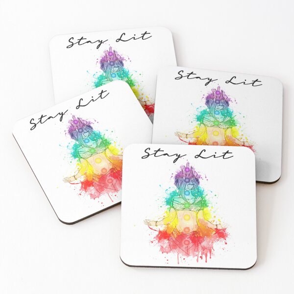 Item preview, Stay Lit Chakras New Age Spiritual Funny Yoga Quote designed and sold by ChakraShine.