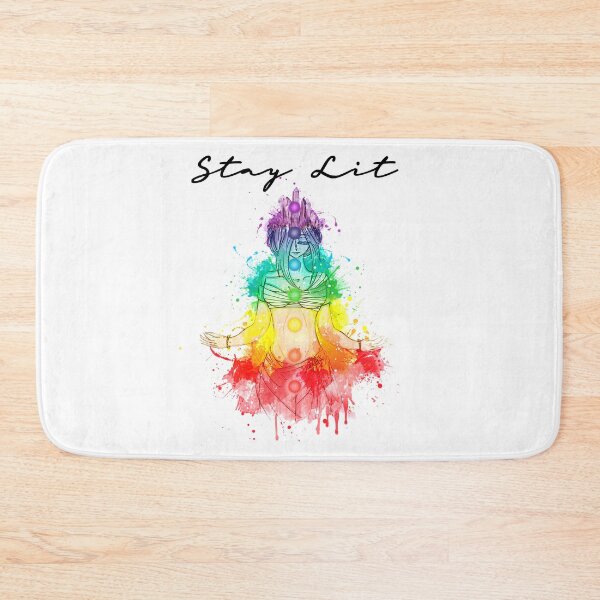 Item preview, Stay Lit Chakras New Age Spiritual Funny Yoga Quote designed and sold by ChakraShine.