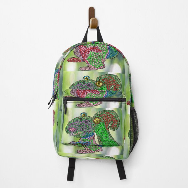 Item preview, Psychedelic Squirrel with Leafy Background designed and sold by Maxwell Nightser.