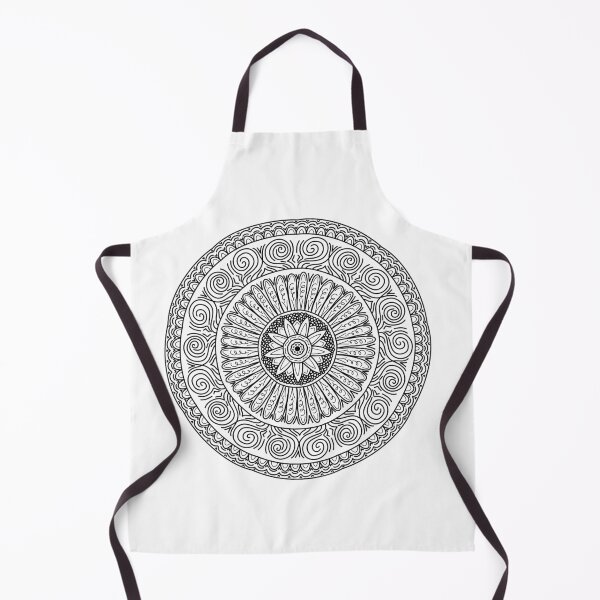 Item preview, Black and White Mandala Flower designed and sold by snehajindal-art.