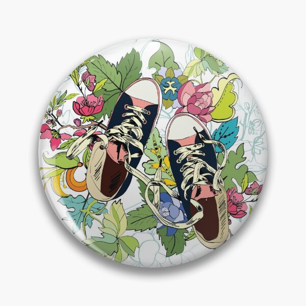 Aperçu de l'œuvre Chaussure, Converse Flowers créée et vendue par PickCreation.