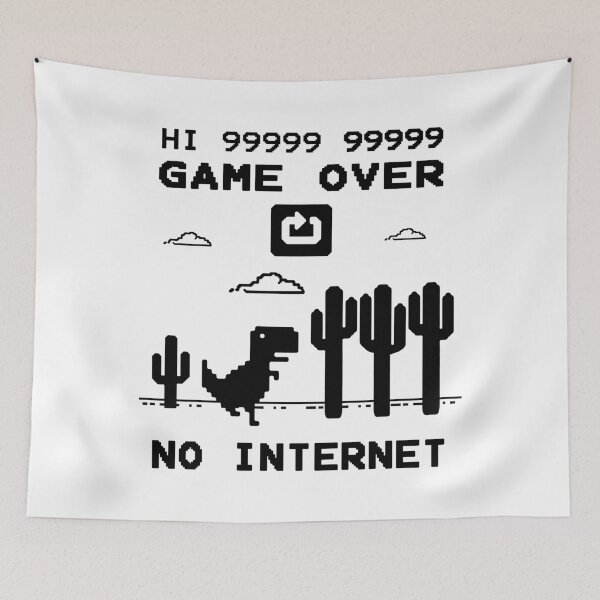 Item preview, Funny no internet tirex game white designed and sold by ABDEZIGN.