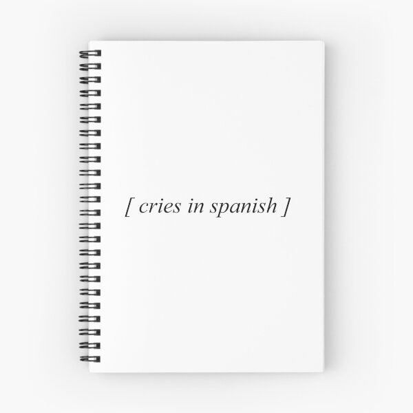 Item preview, cries in spanish caption white bg designed and sold by seniadesigns.