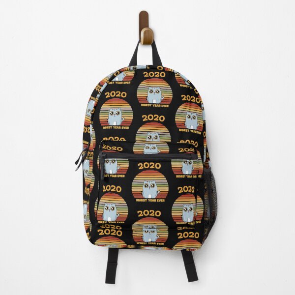 Item preview, 2020 Worst Year Ever Funny Sad Cat Retro Sunset designed and sold by CarpeDiemLife.