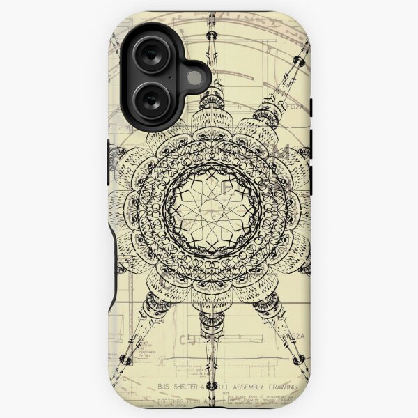 Item preview, Canberra Mandala - The Tower and the Bus Shelter designed and sold by Mossrocket.