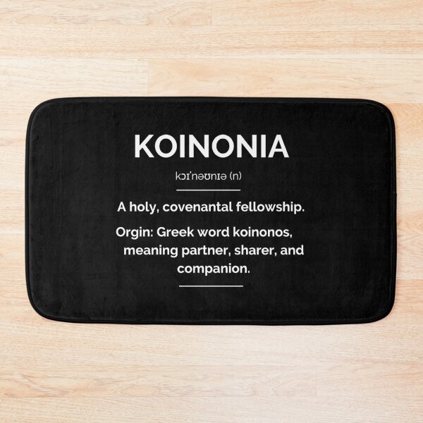 Item preview, Koinonia Definition Christian Typography Design designed and sold by sinceanna.