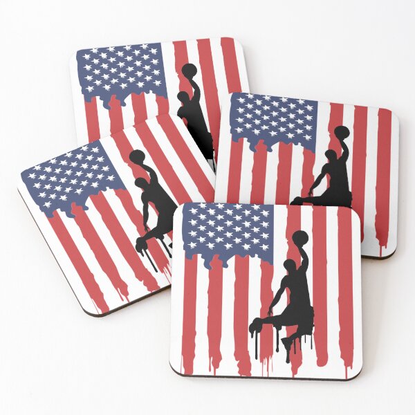 Item preview, American Flag with Basketball Dunker designed and sold by PalmerPrinting.