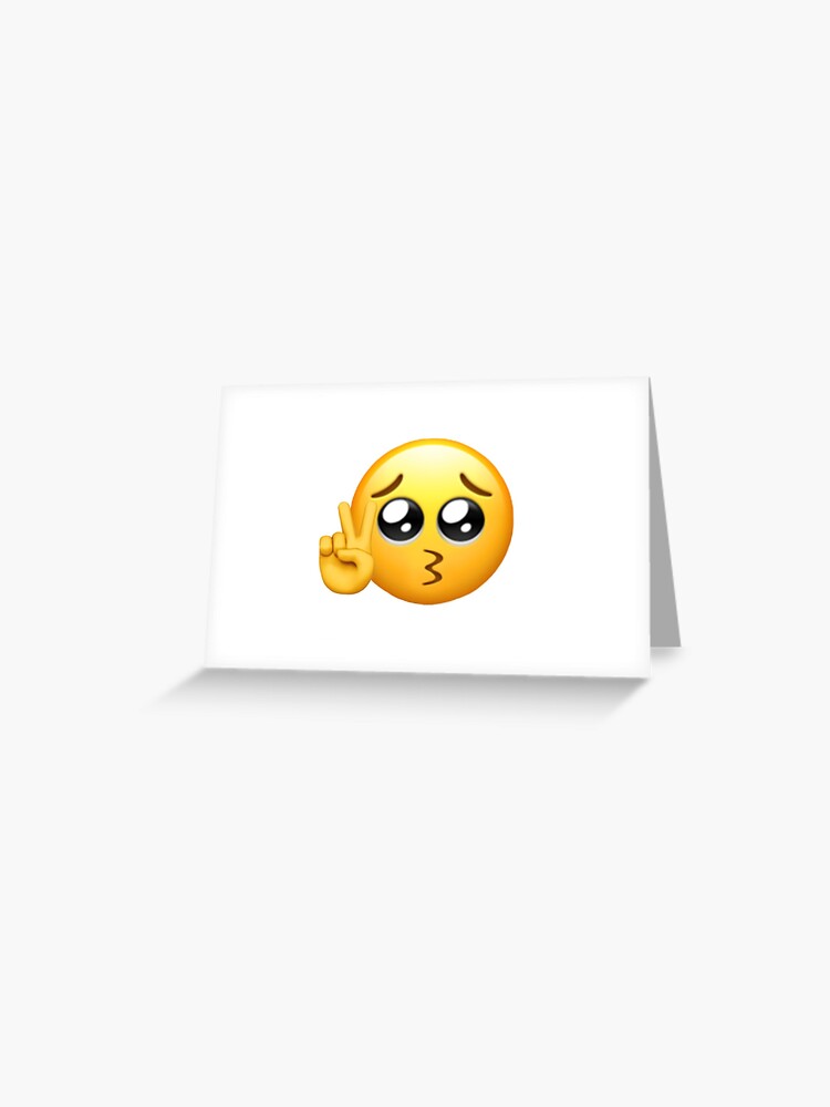 Carte De Vœux Emoji Mignon De Panne Mentale Par Bellad18 Redbubble