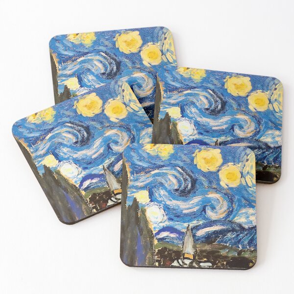 Item preview, starry night redone by Maria Medina designed and sold by mariamedinart.