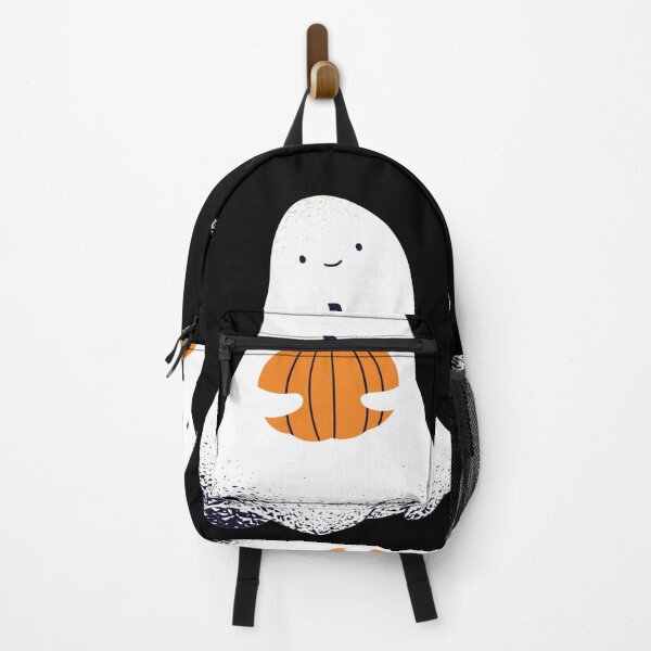 Item preview, Happy Halloween!! Friendly funny ghost with pumpkin designed and sold by AmazingEcraft.