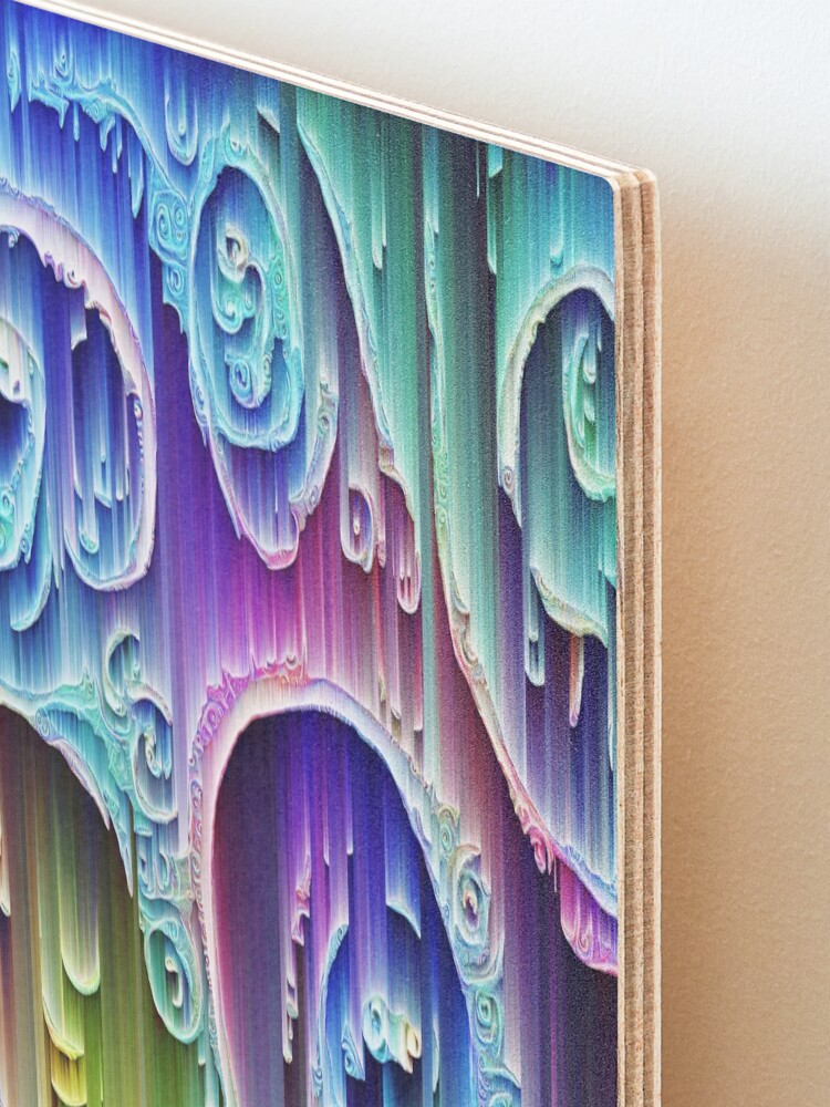 Alternate view of DeepDream Tomato Steelblue 5x5K v9 Mounted Print