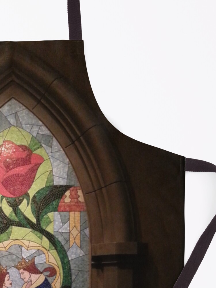 Alternate view of Beauty and the Beast window mosaic Apron