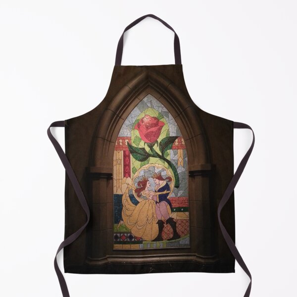 Beauty and the Beast window mosaic Apron