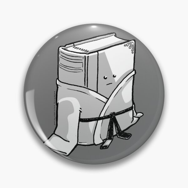 Item preview, Pin-Sprites - Book in a Gi - Black and White/Face designed and sold by BadPine.