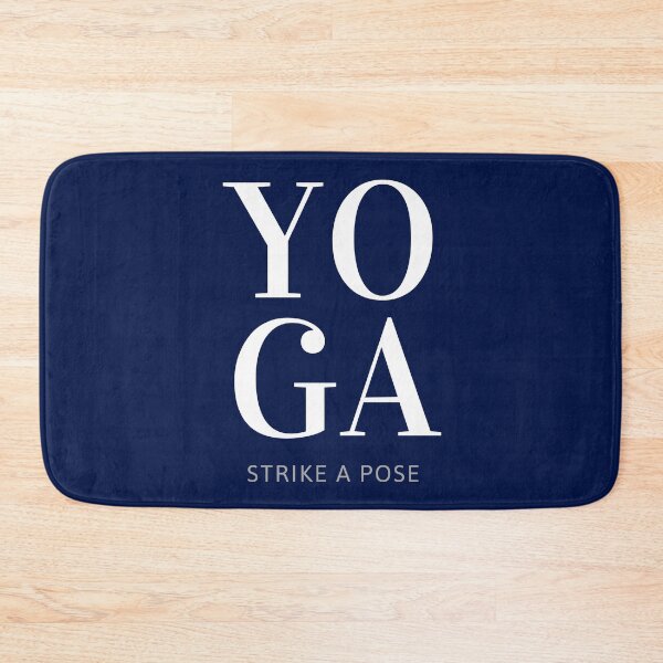 Item preview, YOGA - Strike a Pose - White Large Print designed and sold by Wisps & Whiskers Designs.