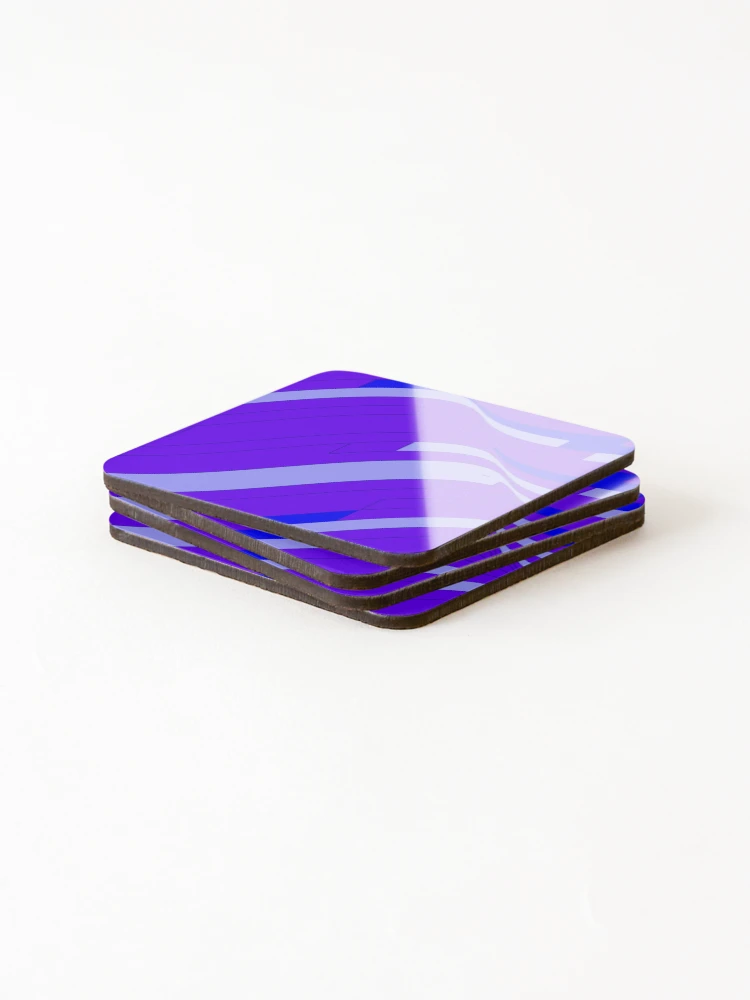Thumbnail 4 of 5, Coasters (Set of 4), Purple Abstract Pattern designed and sold by Rell1970.