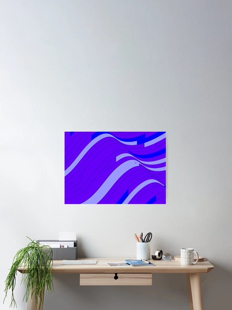 Thumbnail 2 of 3, Poster, Purple Abstract Pattern designed and sold by Rell1970.
