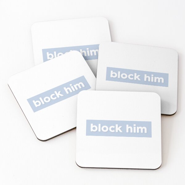 Item preview, call her daddy block him sticker // blue designed and sold by scribblesbysar.