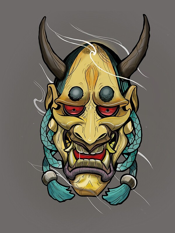 "Japan mask " by Oriooona Redbubble