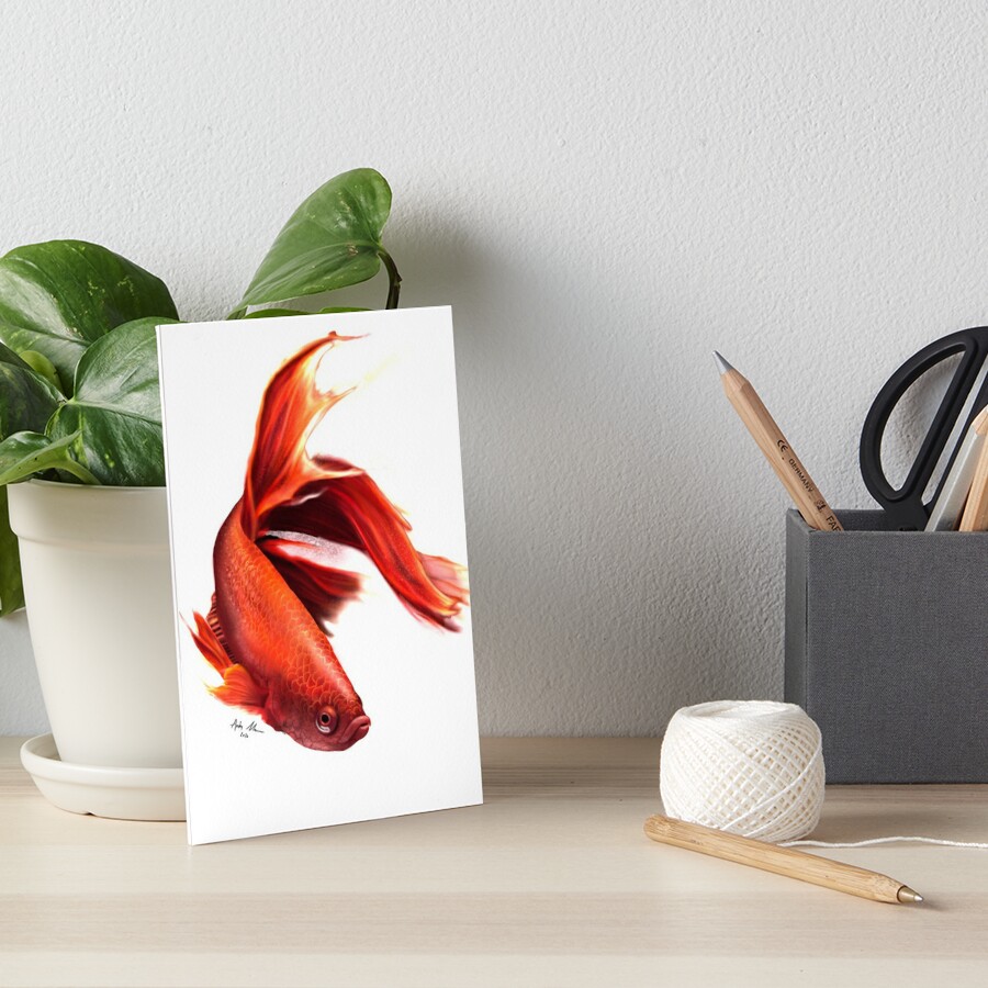 Realistic Koi Fish Art Board Print for Sale by andymvera
