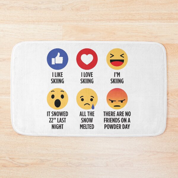 Item preview, Skiing Emojis designed and sold by GobaFineArts.
