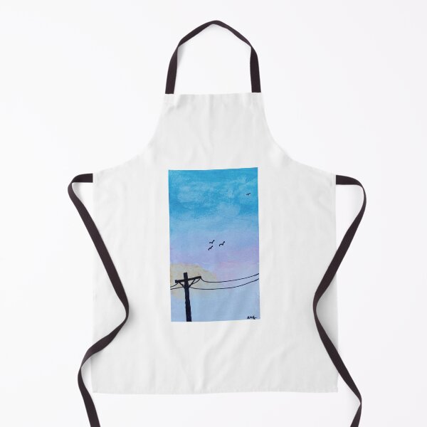 Item preview, Watercolor sunset with powerlines designed and sold by amfabricante.
