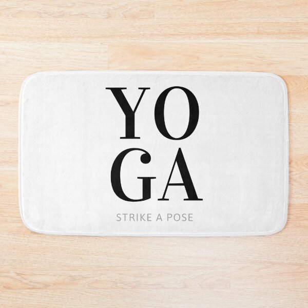 Item preview, Yoga - Strike a Pose - Black Large Print designed and sold by Wisps & Whiskers Designs.
