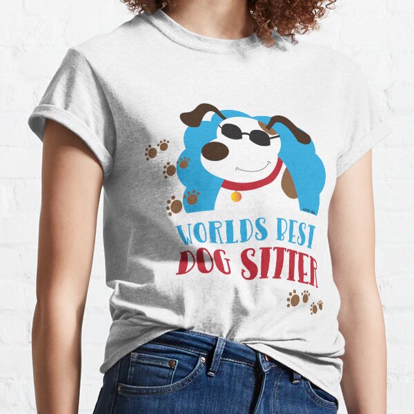 World's Best Dog Sitter Cool Mutt with Sunglasses Classic T-Shirt