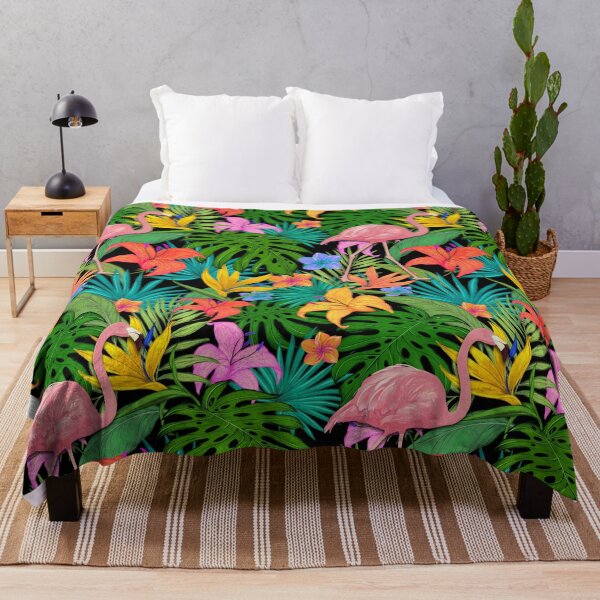 Item preview, flamingo and flowers designed and sold by remonss.