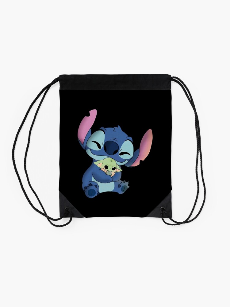 Alternate view of Stitch Gift For Fans, Stitch T-Shirts Gift For Men and Women, Gift Halloween Day, Thanksgiving, Christmas Day Drawstring Bag