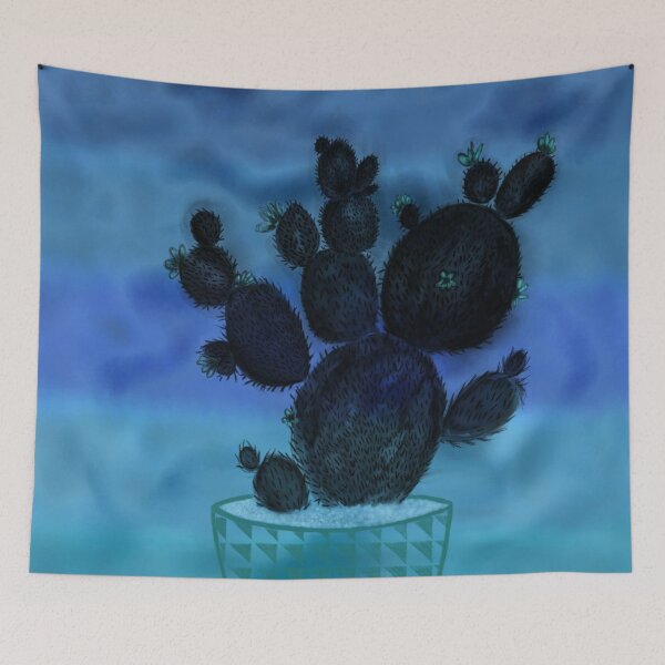 Item preview, Blue Night Cactus designed and sold by OyeMoye.