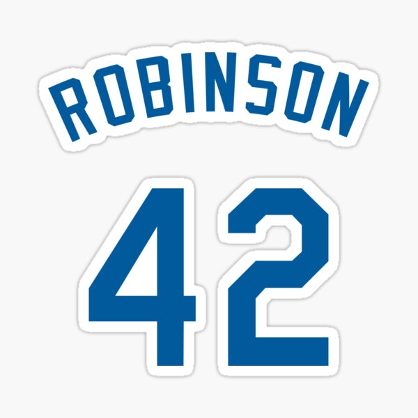 Jackie Robinson 42 Sticker 