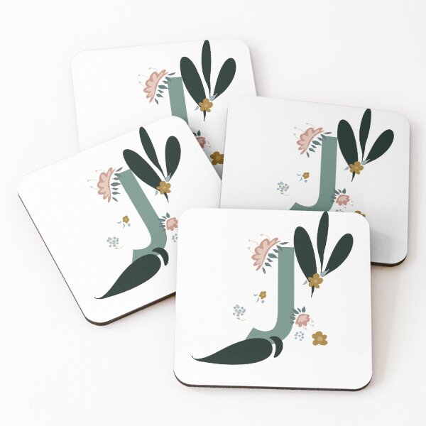 Item preview, Floral letter J designed and sold by Leshlie Guzmán.