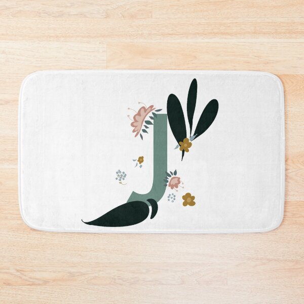 Item preview, Floral letter J designed and sold by Leshlie Guzmán.