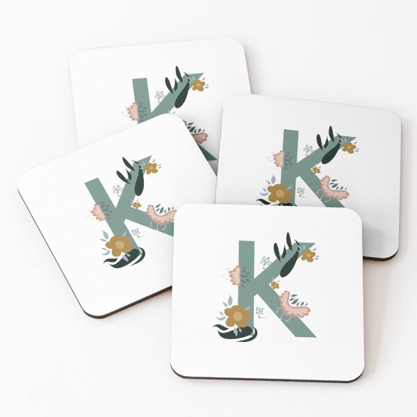Item preview, Floral letter K designed and sold by Leshlie Guzmán.